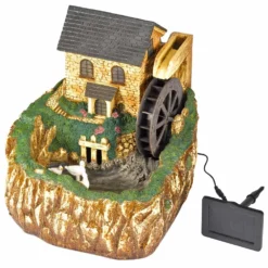 Smart Garden Solar Water Mill Fountain -Solar Lights Store smart garden solar water mill fountain 1