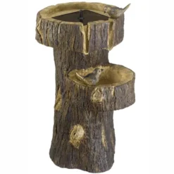 Smart Solar Tree Trunk Bird Bath Water Feature 8 Smart Solar Tree Trunk Bird Bath Water Feature -Solar Lights Store smart solar tree trunk bird bath water feature 2