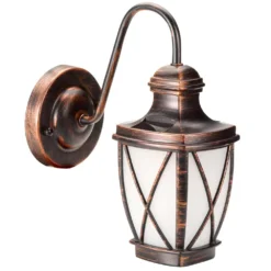 Solar Carriage Flaming Wall Lantern - 2 Pack -Solar Lights Store solar carriage flaming wall lantern 4