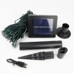 Solar Christmas Party Lights 100 In 5 Colours -Solar Lights Store solar fairy lights 100 5 colour 3