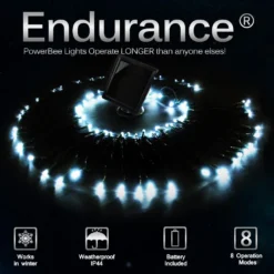 Solar Powered Fairy Lights 100 Deluxe White | Endurance ® 11 Solar Powered Fairy Lights 100 Deluxe White | Endurance ® -Solar Lights Store solar fairy lights 100 white amorphous 0