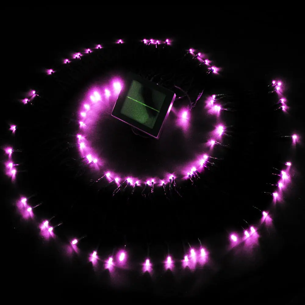 Solar Fairy Lights Pink 50 Led 3 Solar Fairy Lights Pink 50 Led
