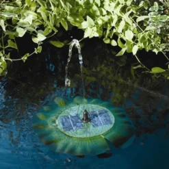 Solar Floating Lily Pad Fountain