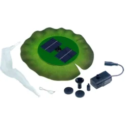 Solar Floating Lily Pad Fountain -Solar Lights Store solar floating lily pad fountain 2