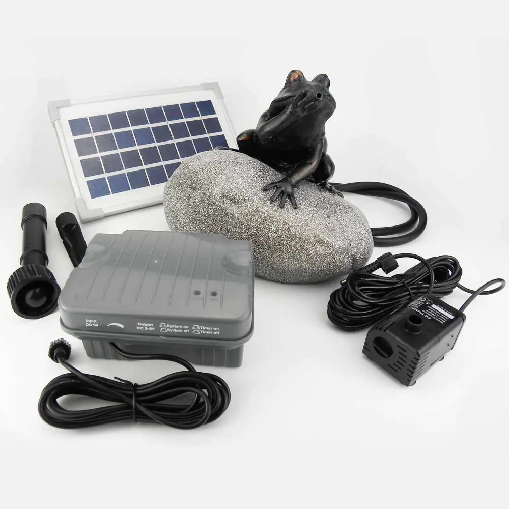 Solar Frog Pond Spitter On Rock 5 Solar Frog Pond Spitter On Rock - Image 3