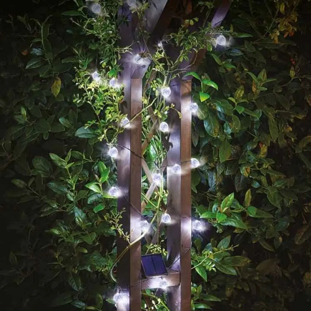 Solar Globe Crystal Orb String Lights - 2 Pk 3 Solar Globe Crystal Orb String Lights - 2 Pk