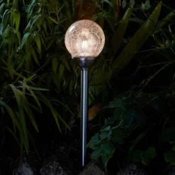 Crystal Globe Solar Stake Lights - Retro Filament (4 Pk)