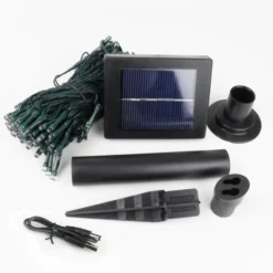 Solar Icicle Lights 102 White LED PowerBee Endurance ® - 2 Pack -Solar Lights Store solar icicle lights 102 white 2