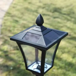Black Solar Lamp Post 1.2 M -Solar Lights Store solar lamp post 1.2w 2
