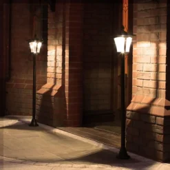 Black Solar Lamp Post 1.2 M -Solar Lights Store solar lamp post 1.2ww