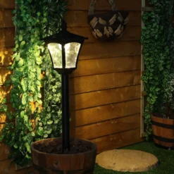 Black Solar Lamp Post 1.2 M -Solar Lights Store solar lamp post 1.2ww 4