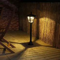 Black Solar Lamp Post 1.2 M -Solar Lights Store solar lamp post 1.2ww 5