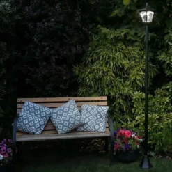 Black Solar Lamp Post 2.1 M 15 Black Solar Lamp Post 2.1 M -Solar Lights Store solar lamp post 2.1w