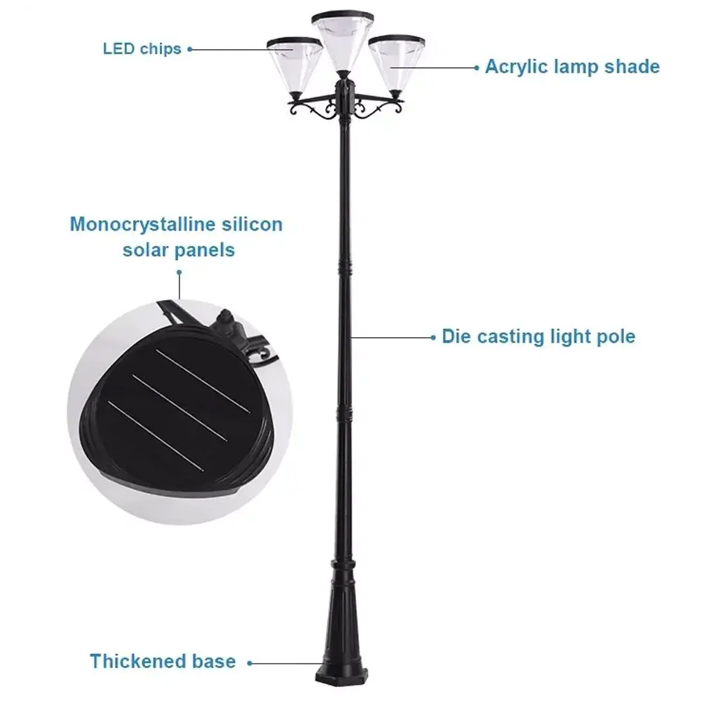 Solar Lamp Post Lights 2.1 M 11 Solar Lamp Post Lights 2.1 M - Image 9
