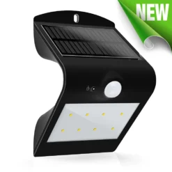 Atrium Solar Motion Sensor Light -Solar Lights Store solar motion sensor black0