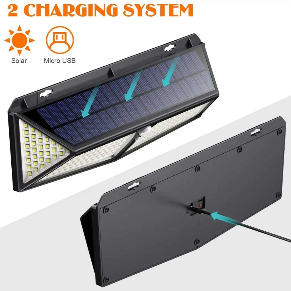 Solar Motion Sensor Light 288 SMD Outdoor PIR - 2 Pack 10 Solar Motion Sensor Light 288 SMD Outdoor PIR - 2 Pack - Image 8