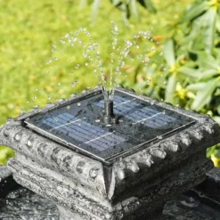 Solar Neapolitan Tiered LED Water Feature -Solar Lights Store solar neapolitan tiered led water feature 2