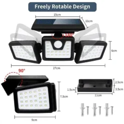 Solar Panel Security Light 74 Led 1000 Lumens - 2 Pack 12 Solar Panel Security Light 74 Led 1000 Lumens - 2 Pack -Solar Lights Store solar panel security light 74 led 1000 lumens 4