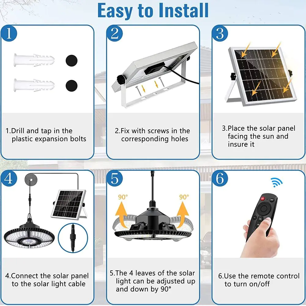 Solar Pendant Light 7 Solar Pendant Light - Image 5