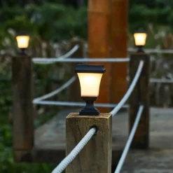 Solar Pillar Lights 6 LEDs 17 Solar Pillar Lights 6 LEDs -Solar Lights Store solar pillar lights 6 leds 6