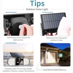 Solar Pir Security Light Twin Head -Solar Lights Store solar pir security light 8