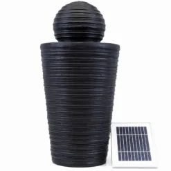Solar Plinth & Ball Water Feature 7 Solar Plinth & Ball Water Feature -Solar Lights Store solar plinth ball water feature 3