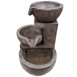 Solar Powered Genoa Cascade Water Feature 9 Solar Powered Genoa Cascade Water Feature -Solar Lights Store solar powered genoa cascade water feature 1