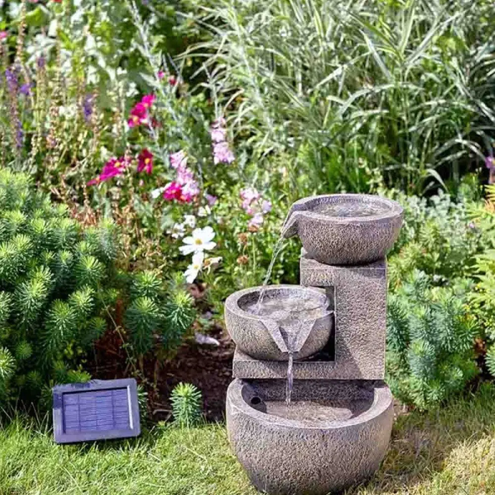 Solar Powered Genoa Cascade Water Feature 4 Solar Powered Genoa Cascade Water Feature - Image 2