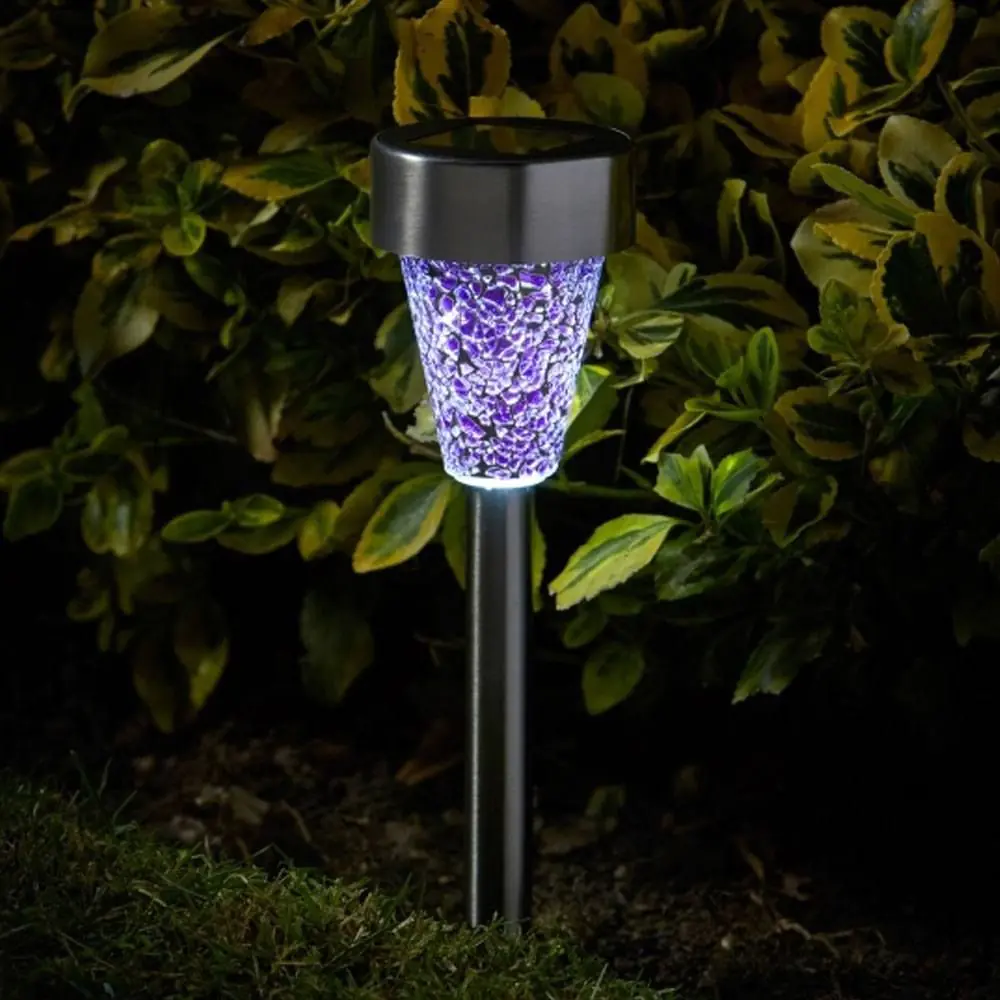 Solar Powered Mosaic Stake Lights (6 Pack) 5 Solar Powered Mosaic Stake Lights (6 Pack) - Image 3