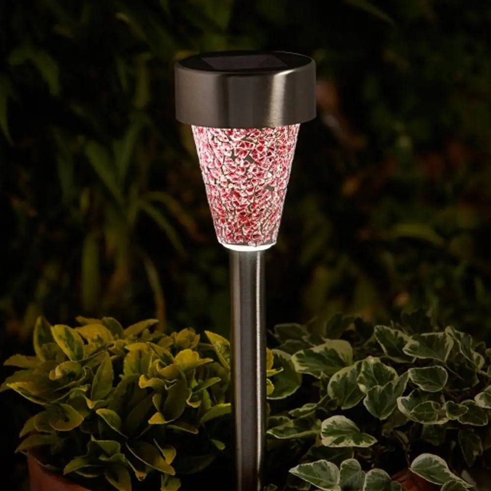 Solar Powered Mosaic Stake Lights (6 Pack) 3 Solar Powered Mosaic Stake Lights (6 Pack)