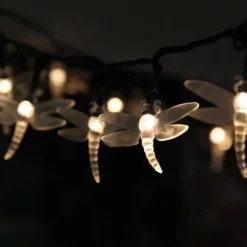 Solar Dragonfly Fairy Lights -Solar Lights Store solar powered multi function dragonfly fairy lights 2