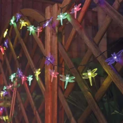 Solar Dragonfly Fairy Lights -Solar Lights Store solar powered multi function dragonfly fairy lights 8
