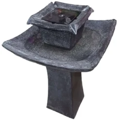 Solar Powered Pagoda Water Feature -Solar Lights Store solar powered pagoda water feature 4