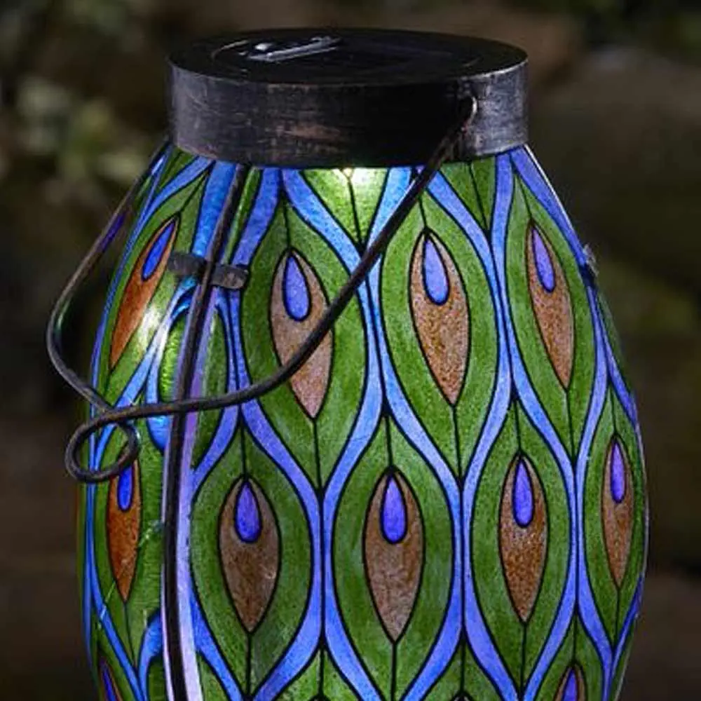 Solar Powered Peacock Lantern 4 Solar Powered Peacock Lantern - Image 2