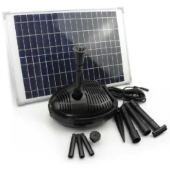 Solar Powered Pond Fountain 1360 LPH