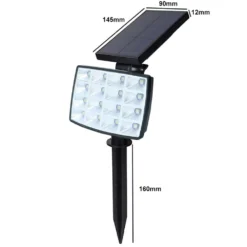 Solar Powered Spot Lights Multi Colour - 2 Pk -Solar Lights Store solar powered spot lights multi colour 2 pk 10