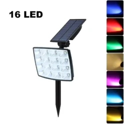 Solar Powered Spot Lights Multi Colour - 2 Pk -Solar Lights Store solar powered spot lights multi colour 2 pk 4