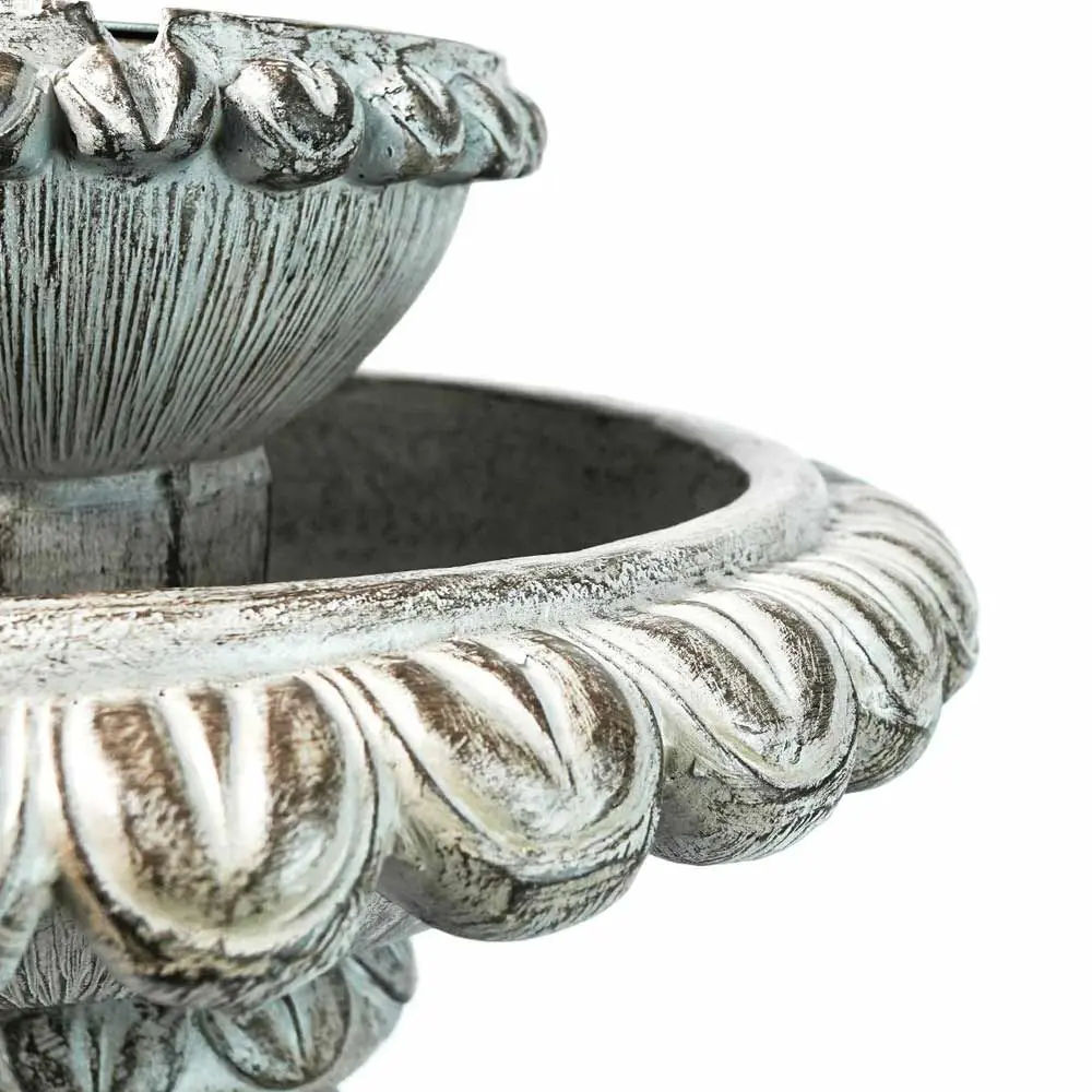 Solar Powered Victoriana 2 Tiered LED Water Feature 5 Solar Powered Victoriana 2 Tiered LED Water Feature - Image 3