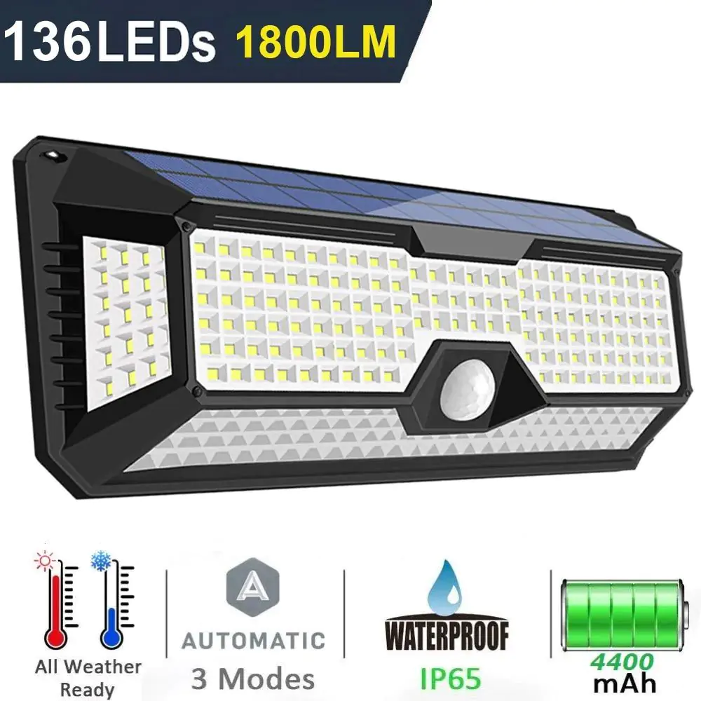 Solar Security Light 136 SMD - 2 Pack 4 Solar Security Light 136 SMD - 2 Pack - Image 2