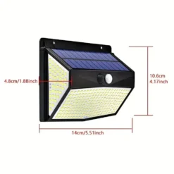 Solar Security Light 318 Led - 2 Pack -Solar Lights Store solar security light 318 led 2
