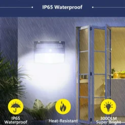 Solar Security Light 318 Led - 2 Pack -Solar Lights Store solar security light 318 led 5