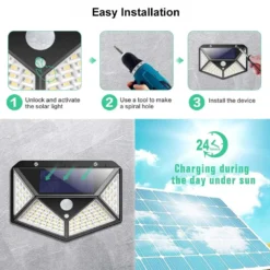 Solar Security Light Fusion 100 SMD LEDS - 4 Pack -Solar Lights Store solar security light fusion 6 3