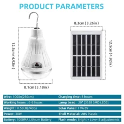 Solar Shed Light Detachable LED Light -Solar Lights Store solar shed light detachable 12 led 3