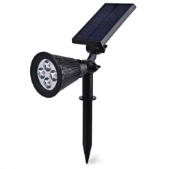Solar Spot Lights 4 LED - 2 Pk -Solar Lights Store solar spot light 4 led 5
