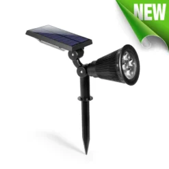 Solar Spot Lights 4 LED - 2 Pk