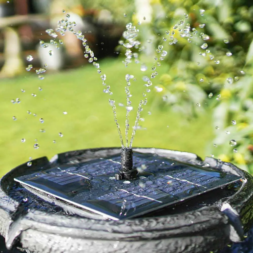 Solar Two-Tiered Pagoda LED Water Feature 5 Solar Two-Tiered Pagoda LED Water Feature - Image 3