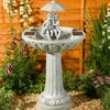 Solar Umbrella Fountain Water Feature 1 Solar Umbrella Fountain Water Feature -Solar Lights Store solar umbrella fountain water feature 1 1