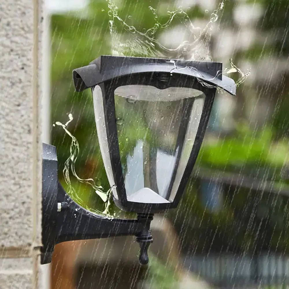 Outdoor Solar Wall Light, White + Warm Led 7 Outdoor Solar Wall Light, White + Warm Led - Image 5