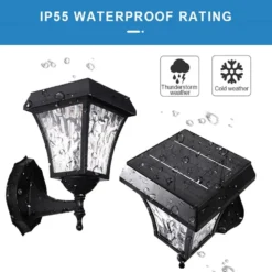 Classic Solar Wall Light 11 Classic Solar Wall Light -Solar Lights Store solar wall light 6 leds warm white 3