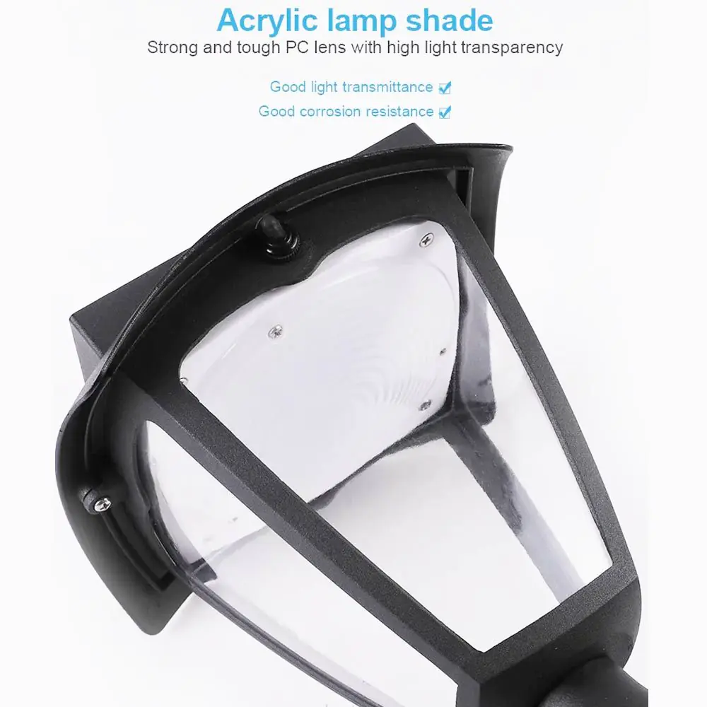 Outdoor Solar Wall Light, White + Warm Led 9 Outdoor Solar Wall Light, White + Warm Led - Image 7